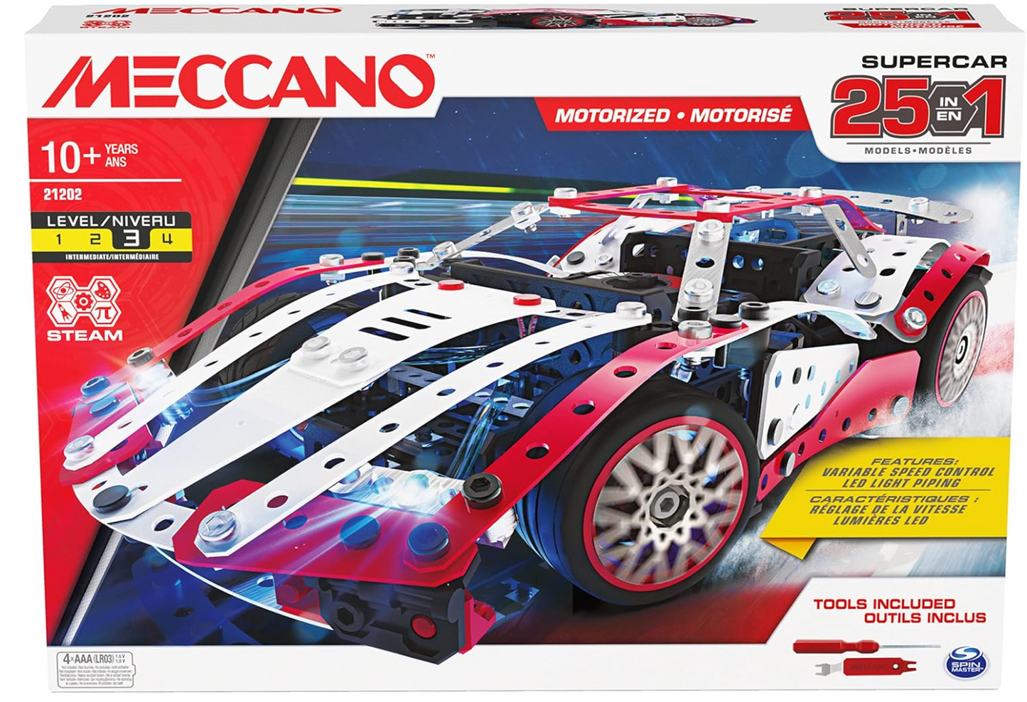 Coffret MECCANO Supercar 25 modèles motorisés-4
