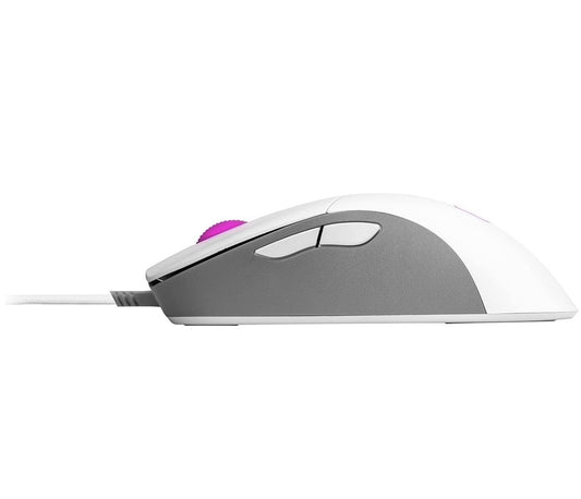 Cooler Master MM730 - Souris Gamer RGB Ultralégère 48g • Capteur 16K DPI PMW3389 • Switchs Optiques 70M Clics • Blanc Mat