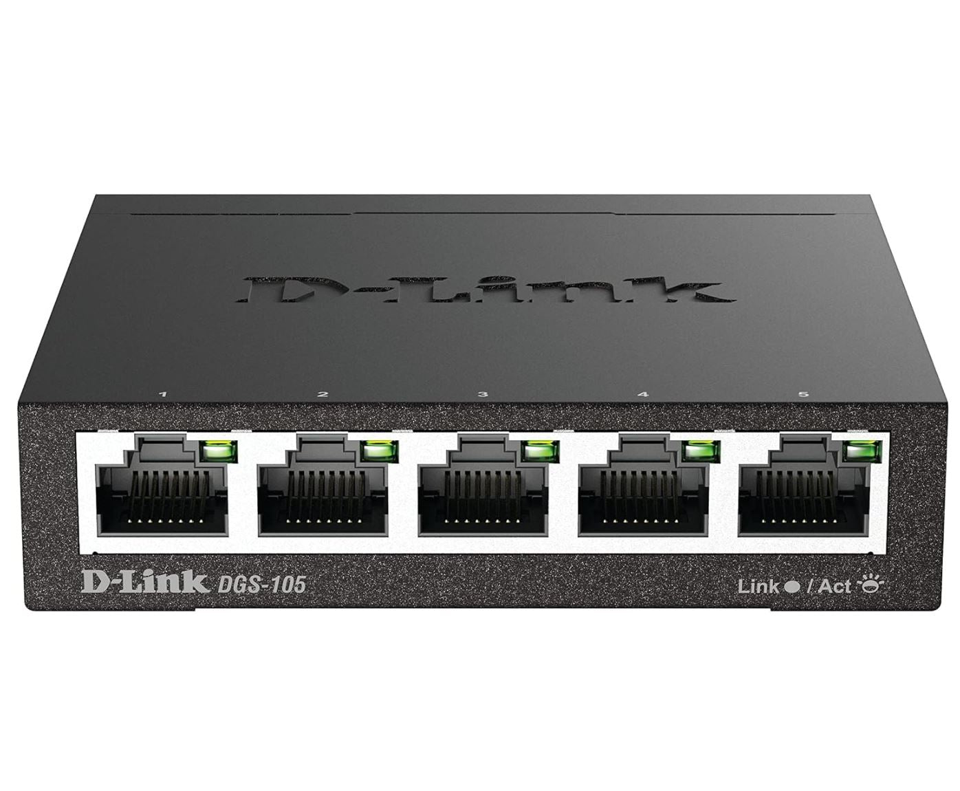 D-Link DGS-105 – Switch Ethernet 5 Ports Gigabit Métallique – 10/100/1000 Mbps – Réseau Fiable pour Maison & Bureau
