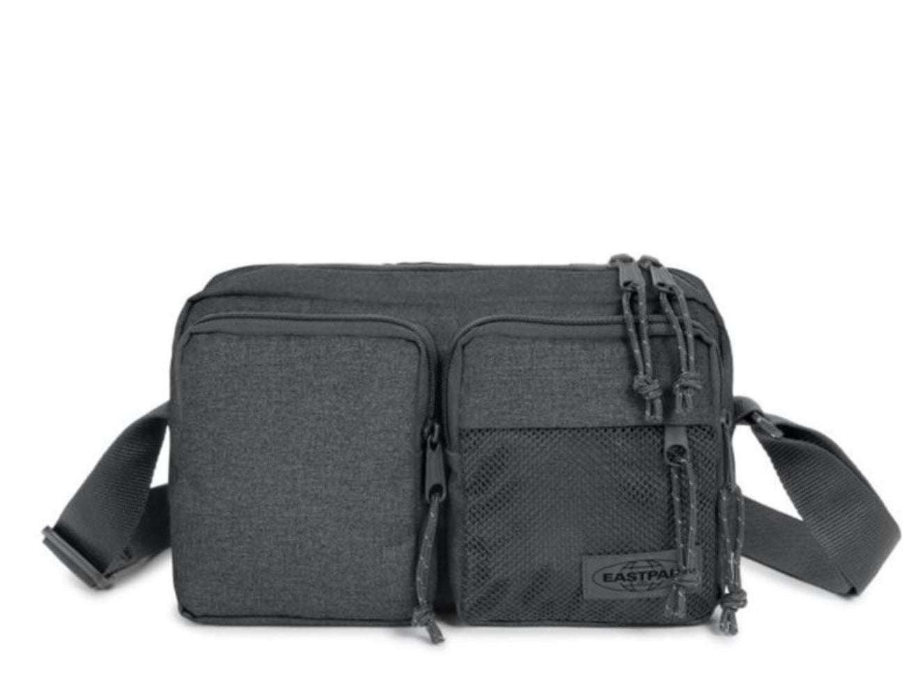 EASTPAK CROS – Sac Bandoulière Mixte Taille L – Denim Noir – Pratique & Résistant pour le Quotidien