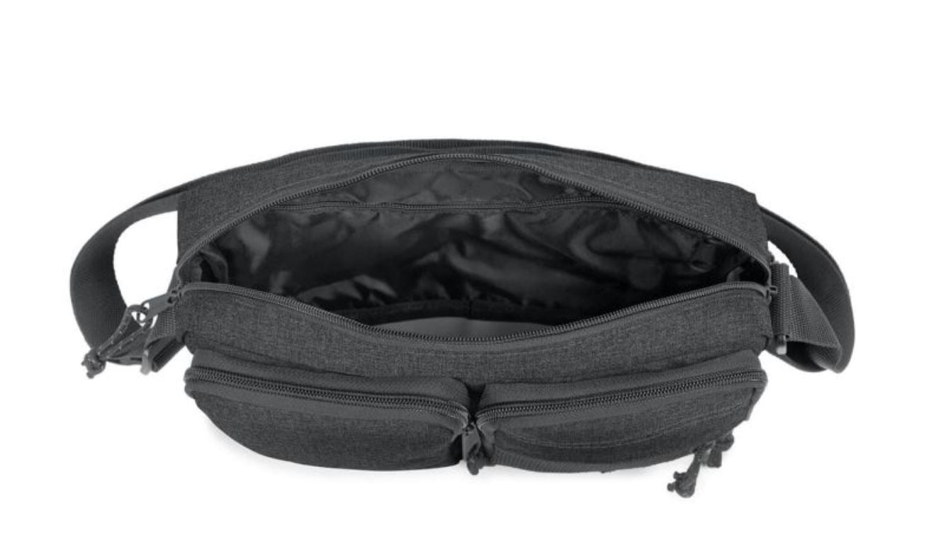 EASTPAK CROS – Sac Bandoulière Mixte Taille L – Denim Noir – Pratique & Résistant pour le Quotidien
