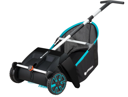 Gardena Balayeuse mécanique de jardin – Aspirateur de feuilles silencieux avec sac amovible