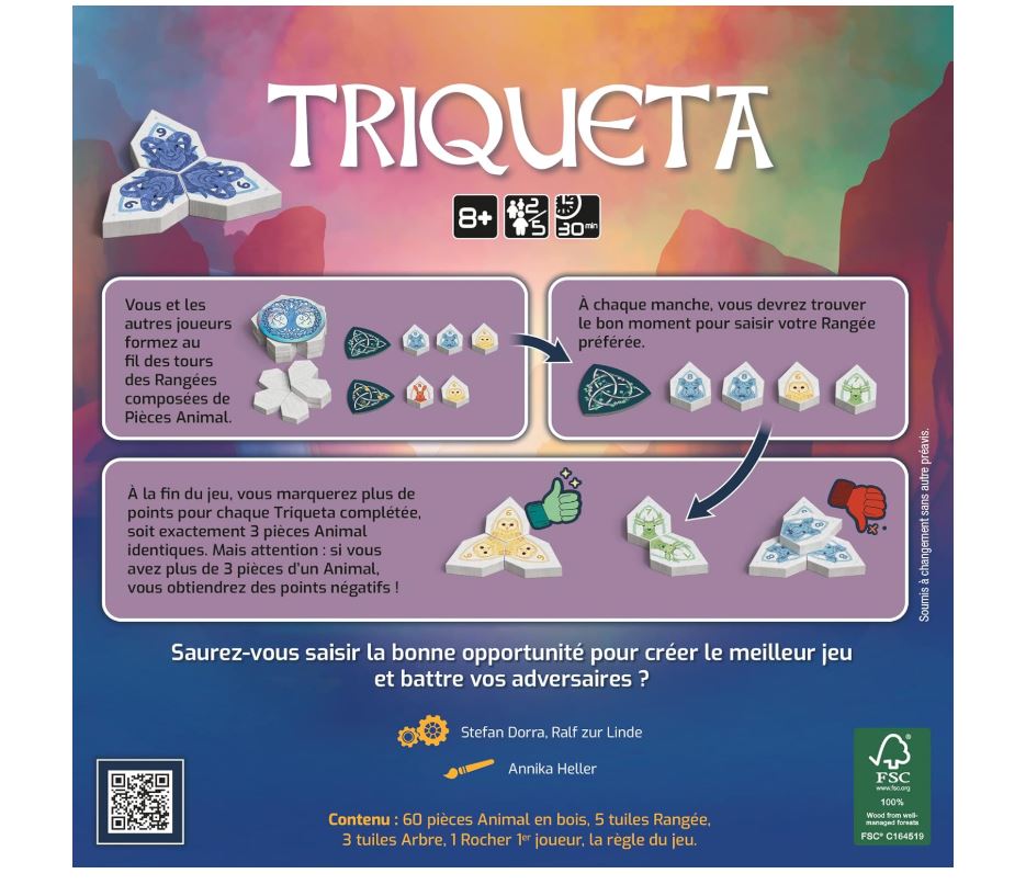 Gigamic - TRIQUETA - Jeu de stratégie et de réflexion - Dès 8 Ans - 2 à 5 joueurs - 30 min