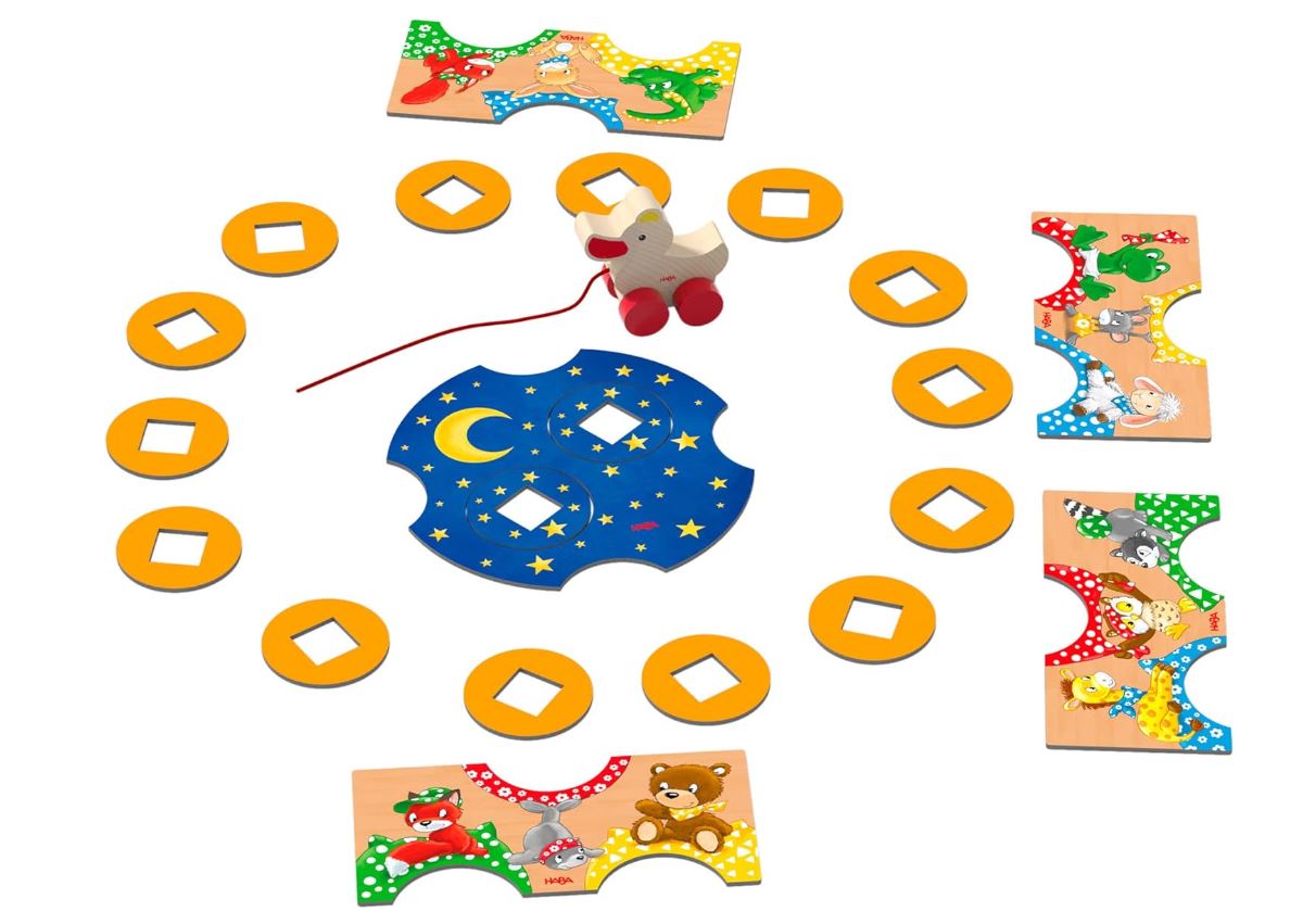 HABA – Mes Premiers Jeux : Coincoin et Ses Chapeaux – Jeu d’Observation et de Classement – Dès 2 Ans – 1 à 4 Joueurs – Réf. 307052