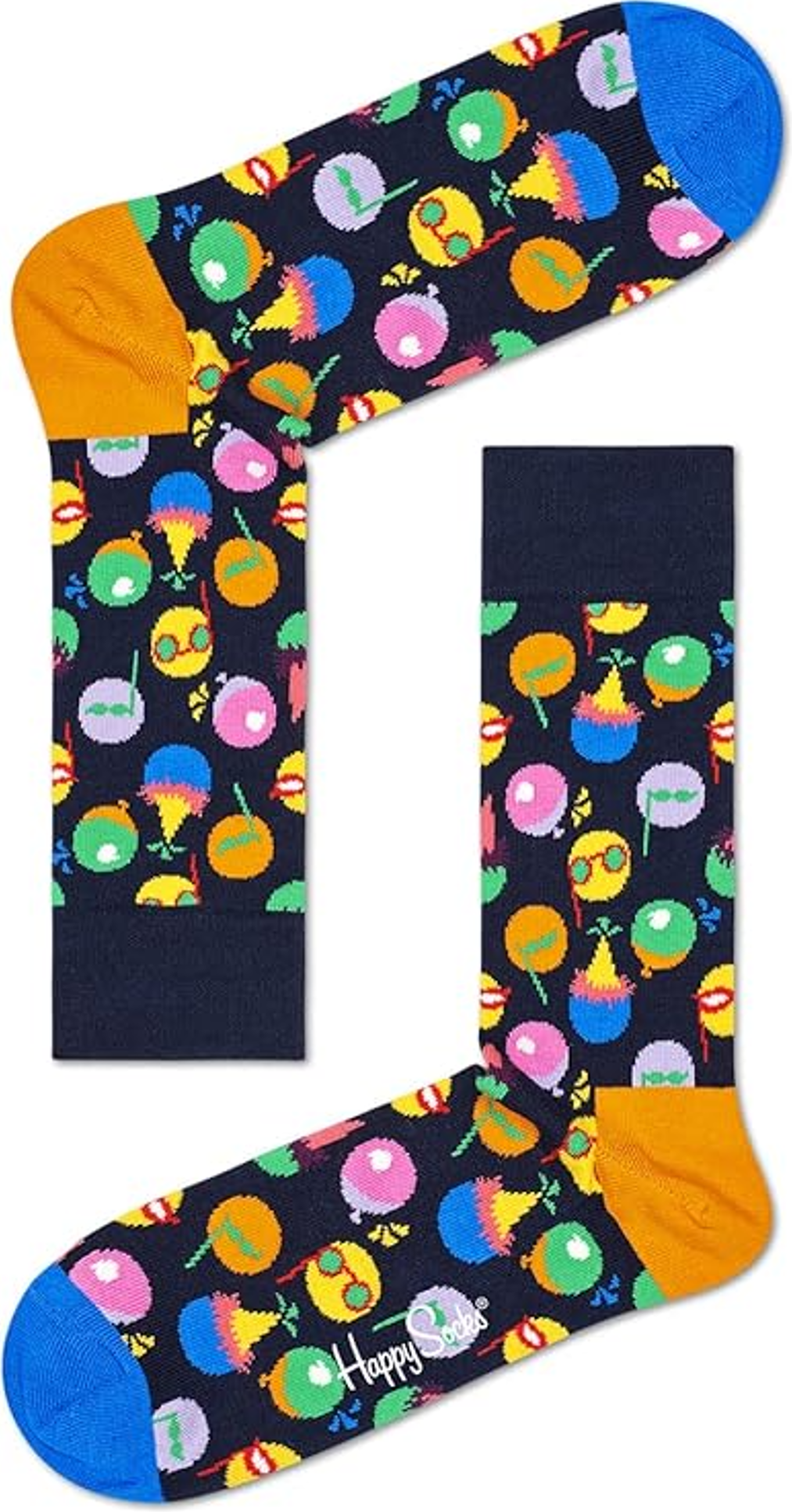 Happy Socks Celebration – Lot de 3 paires de chaussettes colorées – Multicolore – 41-46