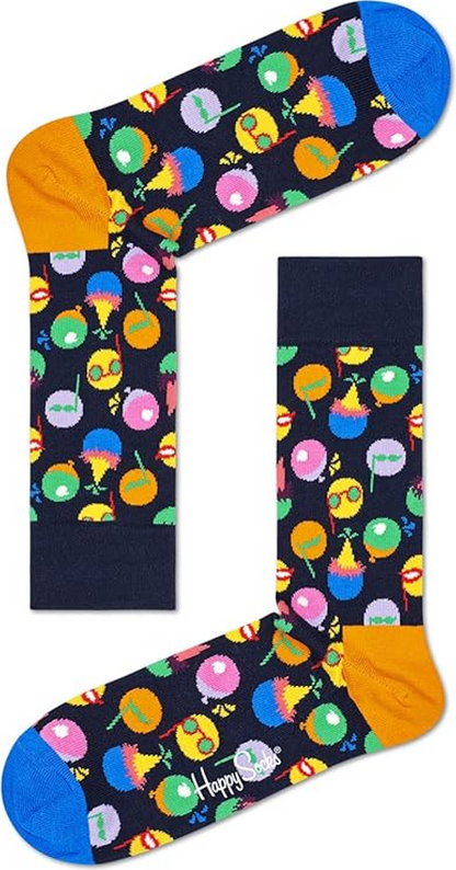 Happy Socks Celebration – Lot de 3 paires de chaussettes colorées – Multicolore – 41-46