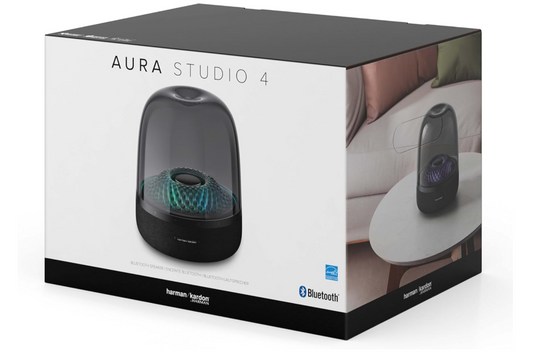 Harman Kardon Aura Studio 4 – Enceinte Bluetooth design avec éclairage 360° – Noir