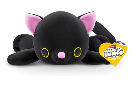 ZURU Hug-A-Lumps Kitty (Luna) – Peluche Lestée 1,5 kg – 35 cm – Doudou Apaisant pour Enfants et Adultes