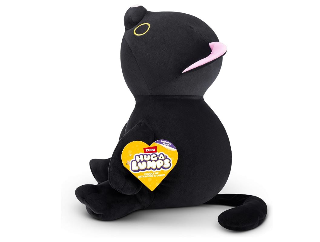 ZURU Hug-A-Lumps Kitty (Luna) – Peluche Lestée 1,5 kg – 35 cm – Doudou Apaisant pour Enfants et Adultes