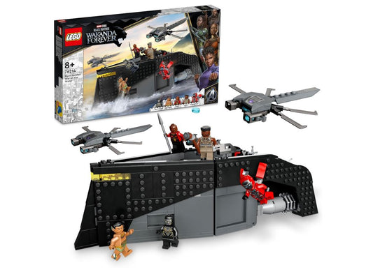 LEGO Marvel Super Heroes – Black Panther: War on The Water – Set de Construction avec Bateau et Minifigurines – 5702017154589