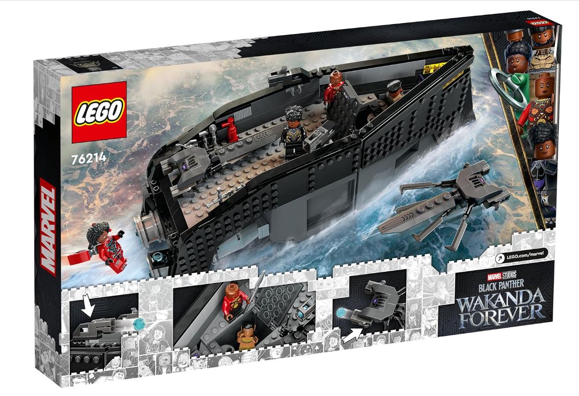 LEGO Marvel Super Heroes – Black Panther: War on The Water – Set de Construction avec Bateau et Minifigurines – 5702017154589