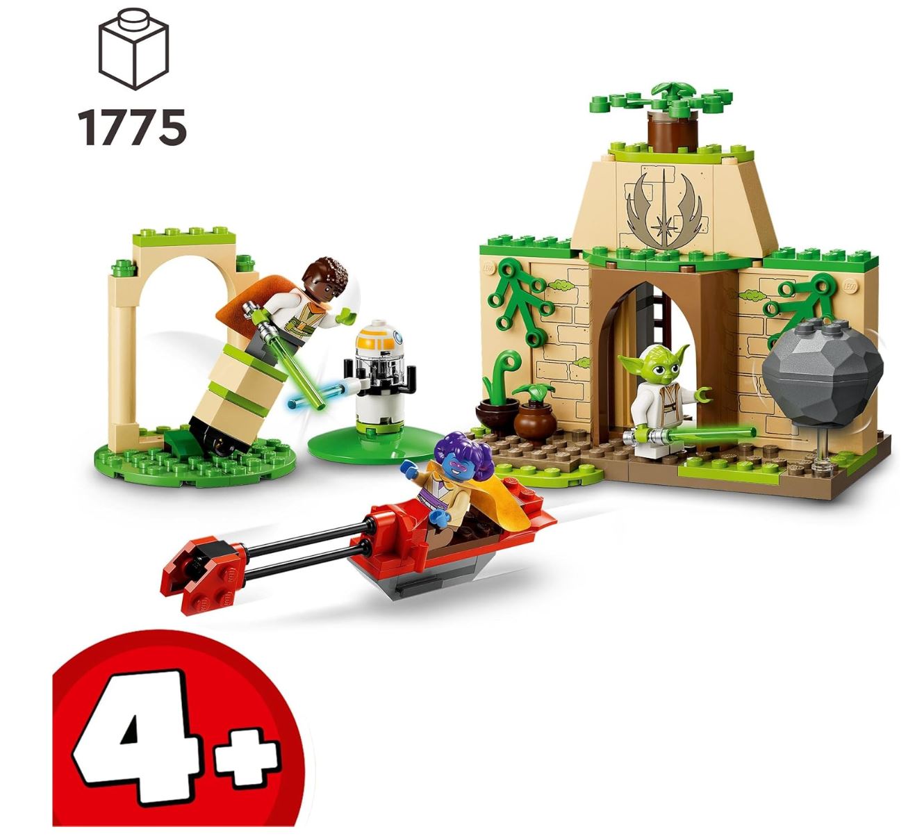 LEGO Star Wars 75358 – Le Temple Jedi de Tenoo – 124 Pièces – Jouet de Construction pour Enfants Dès 4 Ans