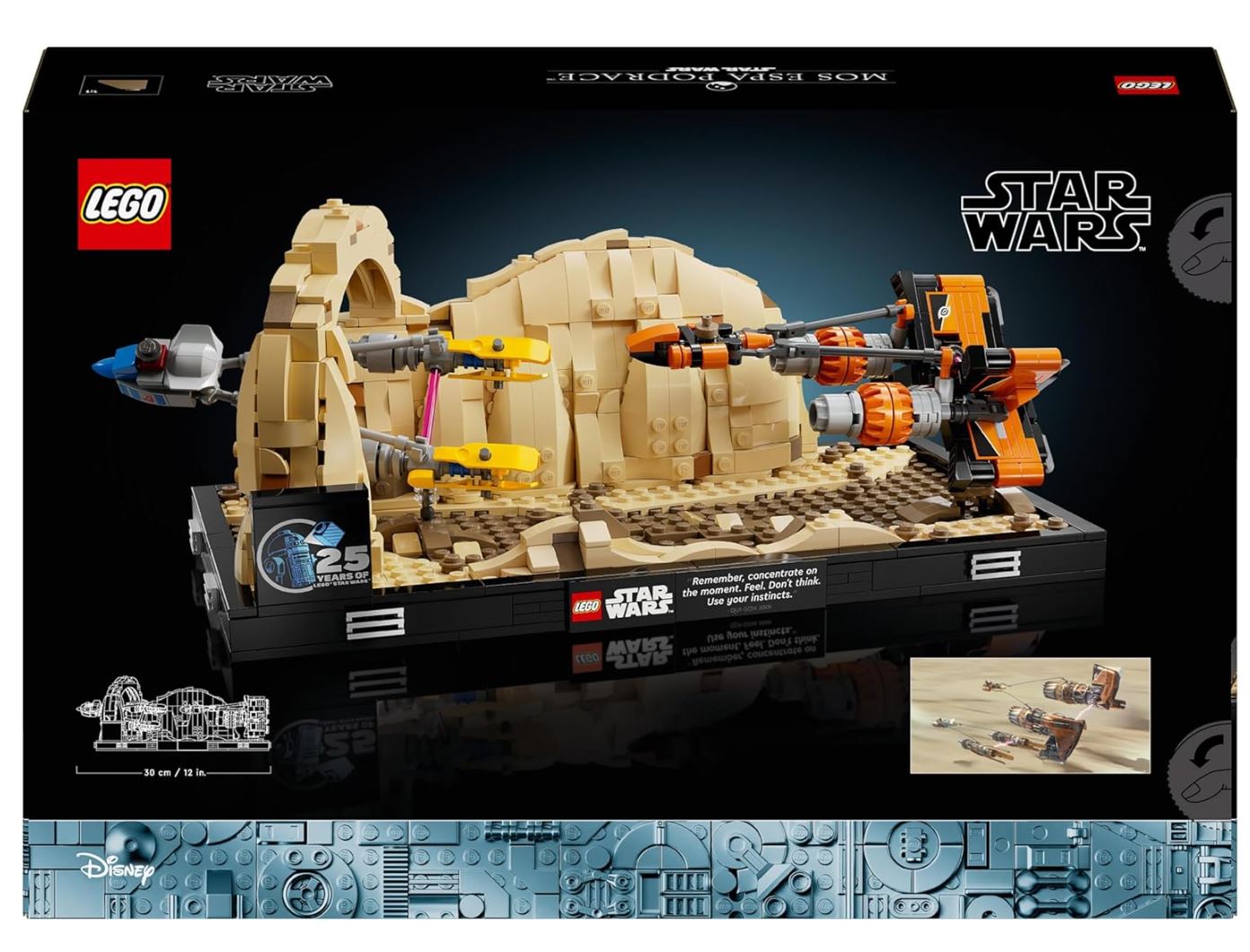 LEGO Star Wars 75380 – Diorama de la Course de Podracers de Mos Espa – 718 Pièces – Modèle Collector pour Adultes