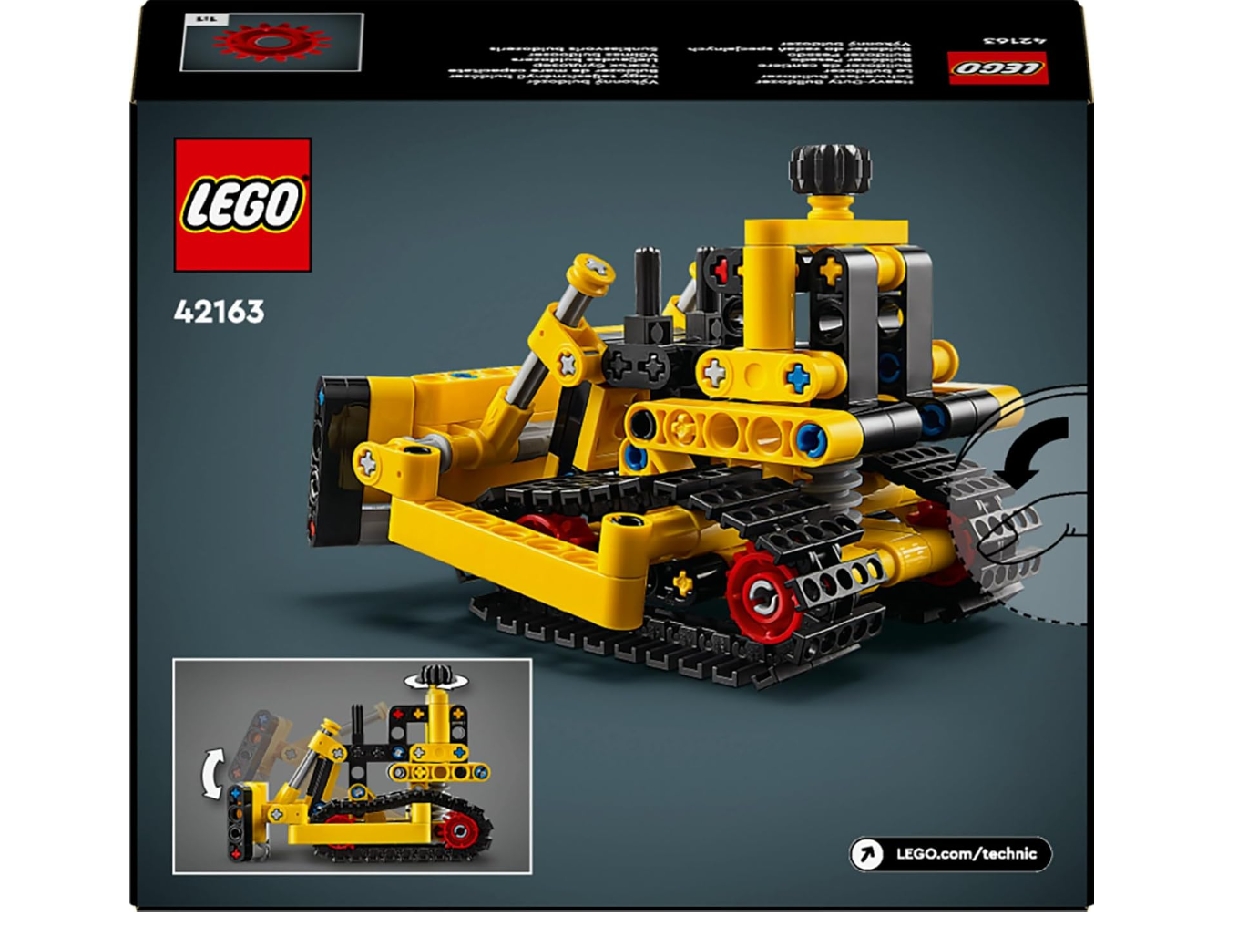 LEGO Technic 42163 – Le Bulldozer – Véhicule de construction – Dès 7 ans