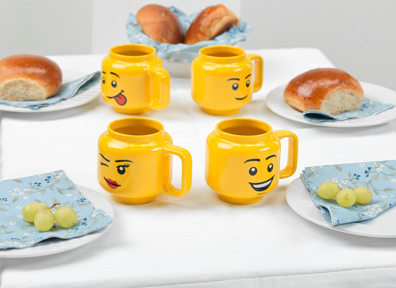 LEGO® Winky – Tasse en céramique jaune 255 ml – Petit format – Produit neuf