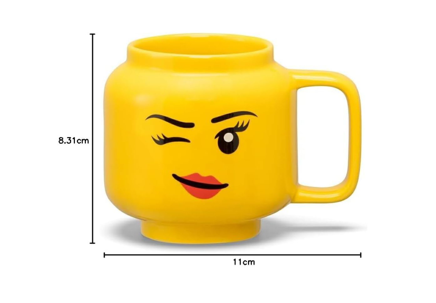 LEGO® Winky – Tasse en céramique jaune 255 ml – Petit format – Produit neuf
