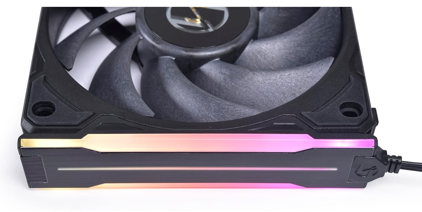 LIAN LI UNI Fan P28 ARGB – Lot de 3 bandes RGB latérales – Noir – P28ARGB-B