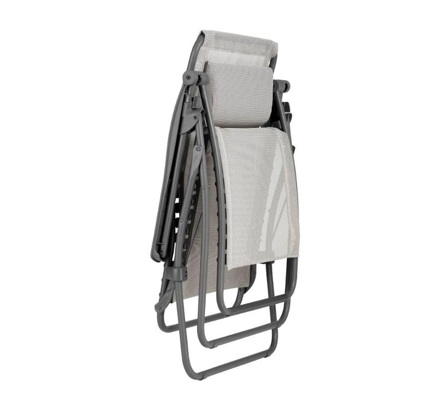 Fauteuil Relax Zéro Gravité Lafuma RSXA Clip – Toile Batyline® Iso – Structure Acier Titane – Fabriqué en France