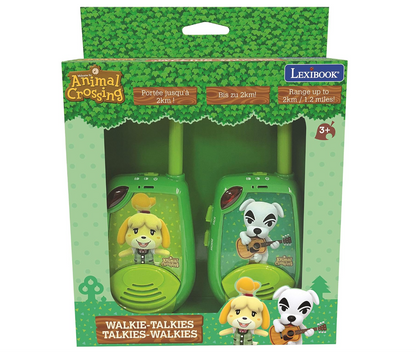 Lexibook Animal Crossing TW25AC – Talkies-walkies numériques 2 km Morse 6+