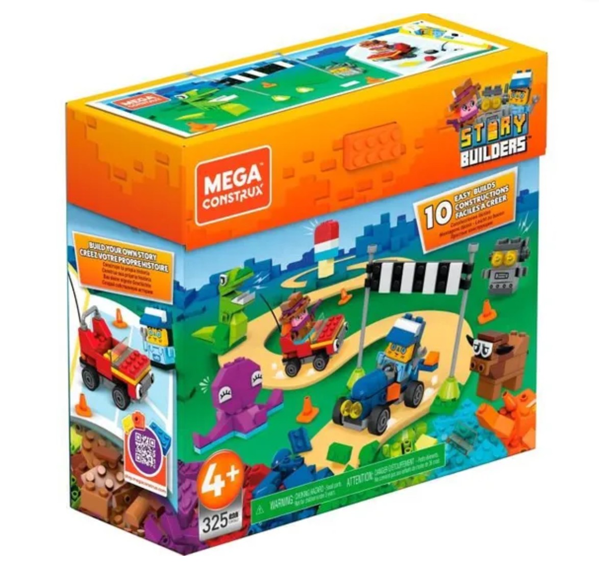 Mega Construx Story Builders Ultimate Storybox – 390 Blocs • Dès 4 Ans • Créativité & Construction