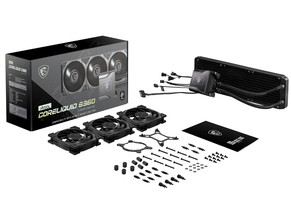 MSI MEG CoreLiquid S360 – Refroidisseur liquide AIO 360 mm pour CPU hautes performances