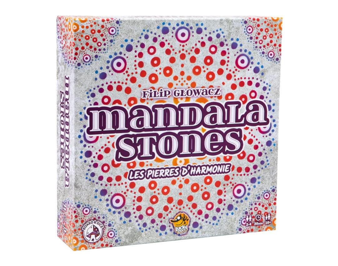 Mandala Stones – Jeu de Société Abstrait Coloré – 2 à 4 Joueurs – Dès 10 Ans – Lucky Duck Games