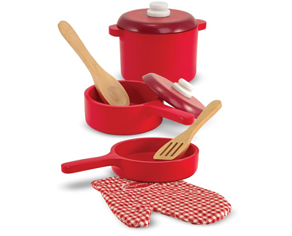 Melissa & Doug – Ensemble accessoires cuisine bois 8 pièces dès 3 ans - vue 2