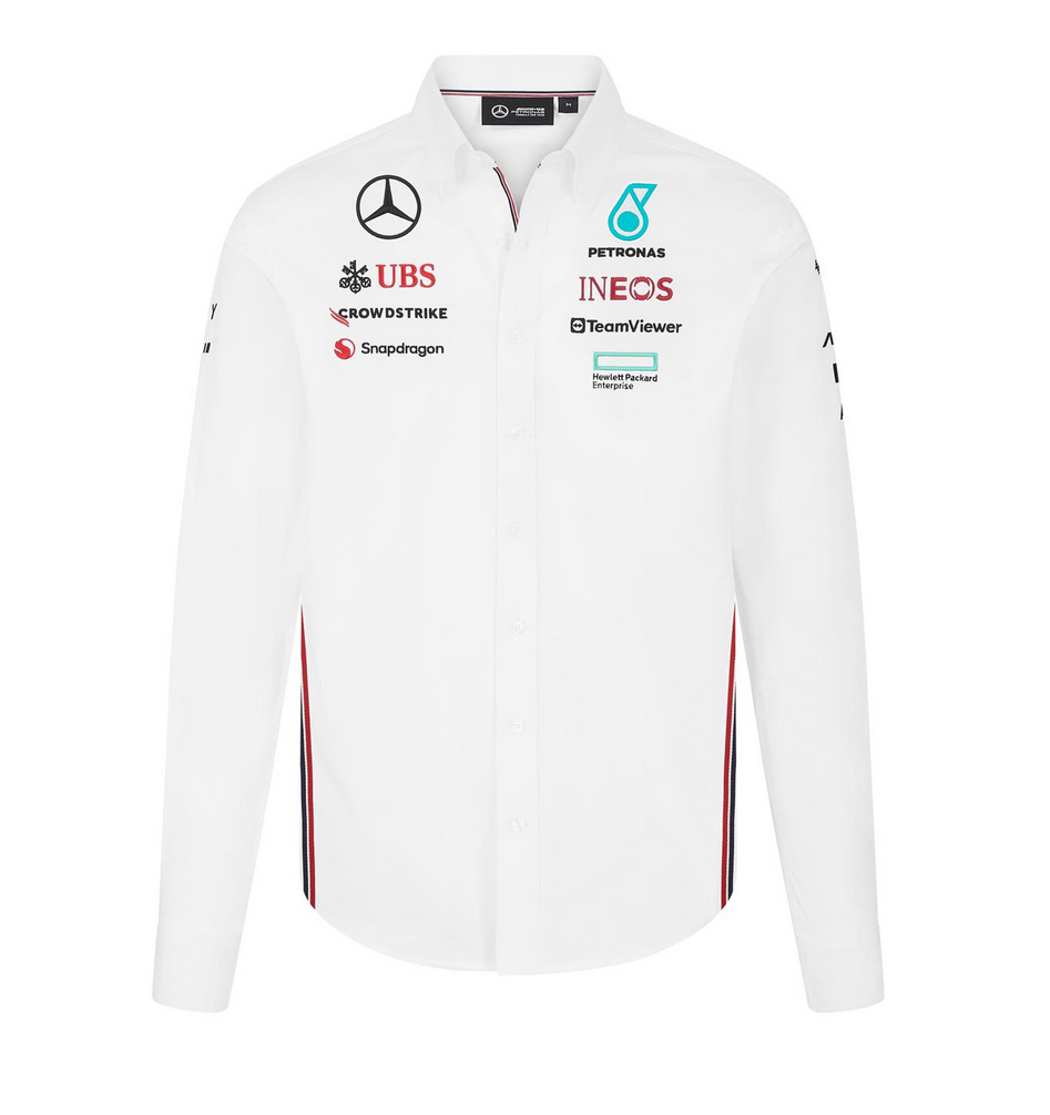 Mercedes AMG Petronas Team Shirt Blanc – T-shirt officiel F1 Taille M