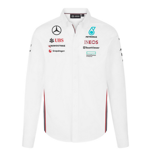 Mercedes AMG Petronas Team Shirt Blanc – T-shirt officiel F1 Taille M
