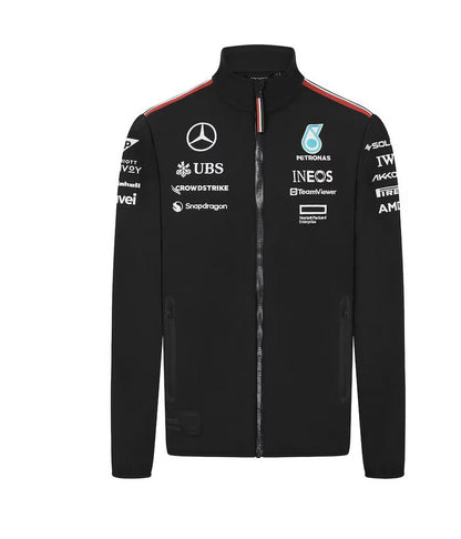 Mercedes AMG F1 Veste Softshell Homme 2024 – Officielle Noire M