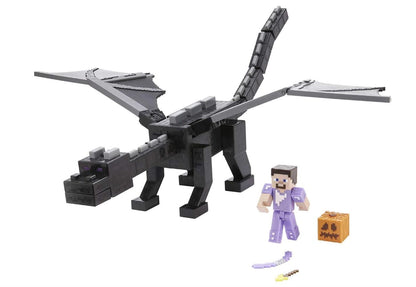 Minecraft Coffret Ender Dragon 51 cm + Steve – Sons & Lumières