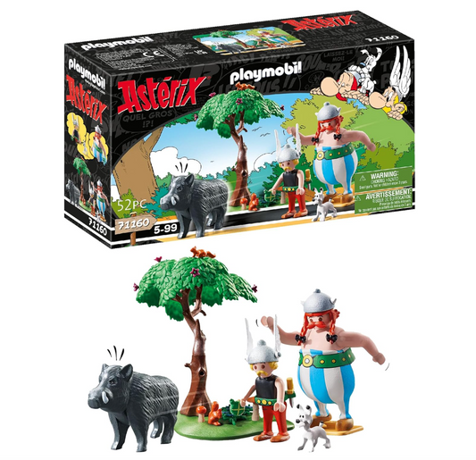 PLAYMOBIL 71160 Astérix – La Chasse au Sanglier - Astérix, Obélix & Idéfix dès 5 ans