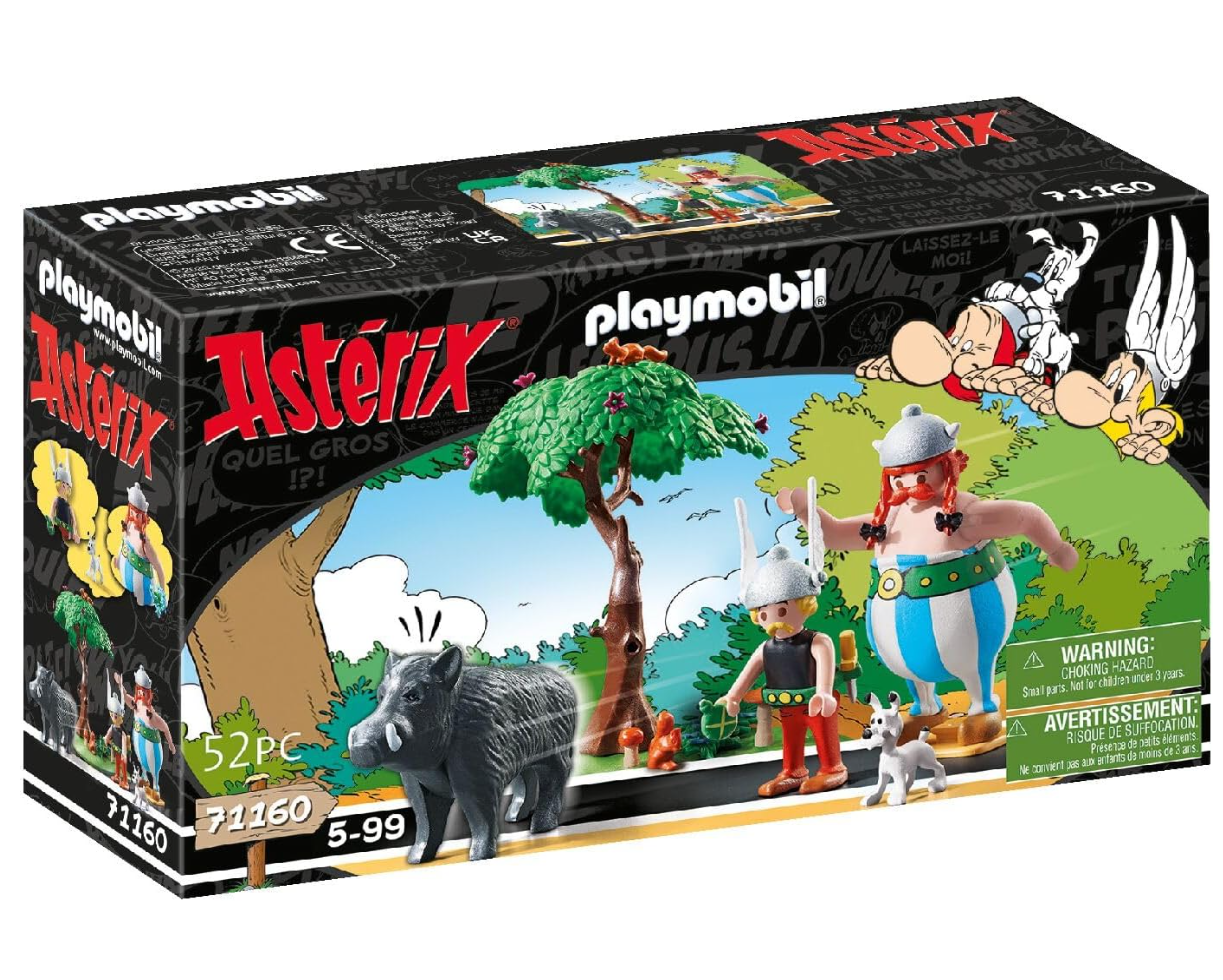 PLAYMOBIL 71160 Astérix – La Chasse au Sanglier - Astérix, Obélix & Idéfix dès 5 ans