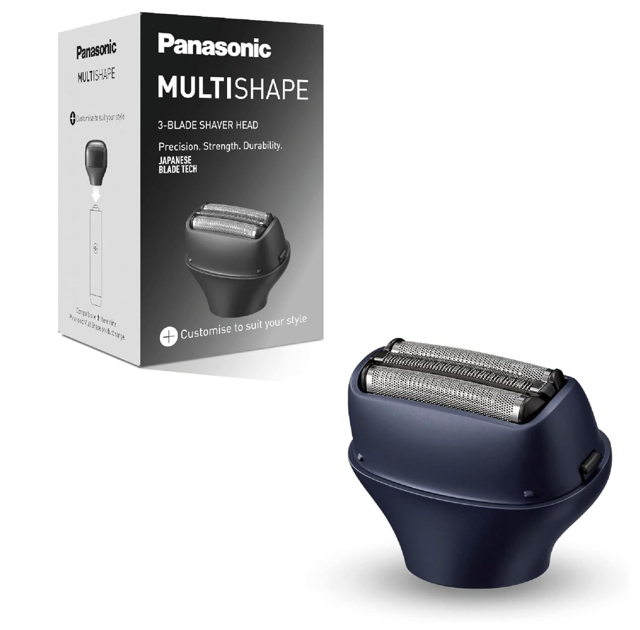 Panasonic MULTISHAPE ER-CSF1 – Tête Rasoir à 3 Lames pour Système Modulaire – Accessoire Visage pour Rasage Précis – Noir