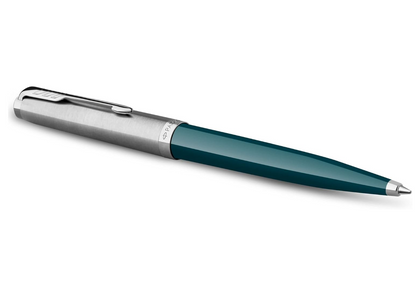 Parker 51 Stylo Bille Bleu Canard – Coffret Cadeau Chromé - vue 2