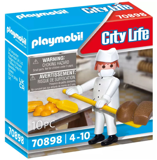 Playmobil 70898 – Le Boulanger – Set City Life avec Figurine, Accessoires de Boulangerie – Dès 4 Ans