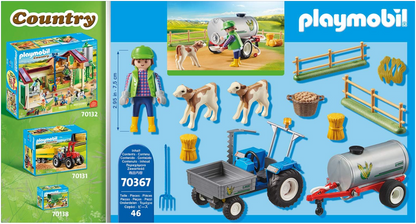 Playmobil 70367 Tracteur Country avec Citerne – Dès 4 ans - vue 4