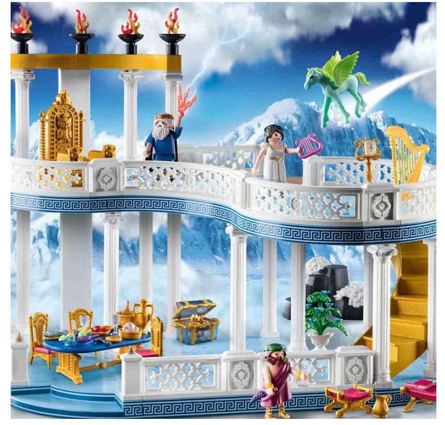 Playmobil History 70465 – Palais des Dieux Grecs sur le Mont Olympe – Coffret Mythologie avec Zeus, Dionysos, Grâce et Pégase – Jouet Enfant Dès 4 Ans