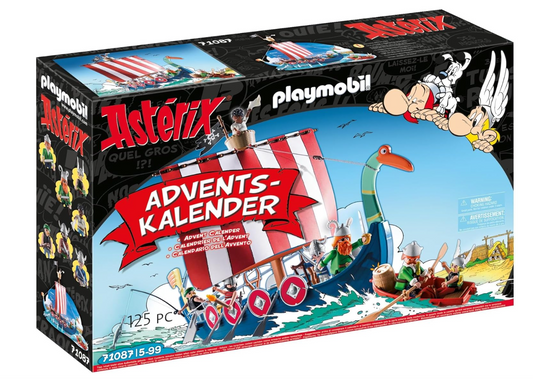 Playmobil 71087 – Calendrier de l’Avent Astérix et les Pirates – 24 surprises – Noël