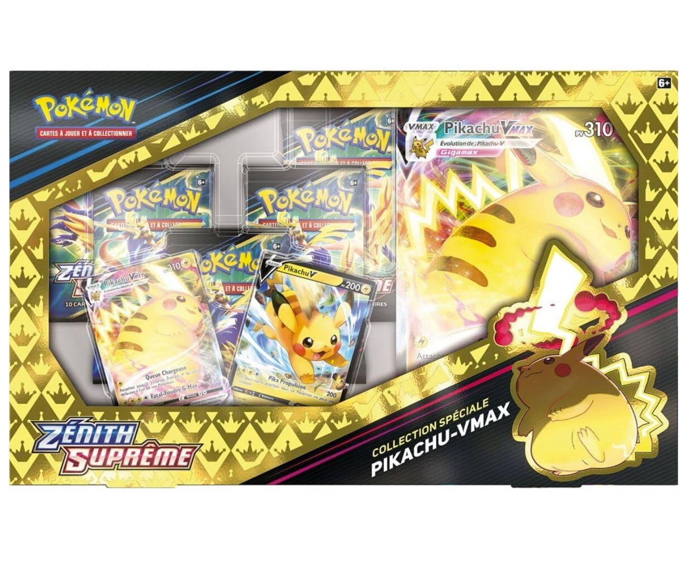 Pokémon – Coffret Zénith Suprême Pikachu VMAX (EB12.5) – Cartes Pokémon Officielles – Dès 6 Ans – Version Française