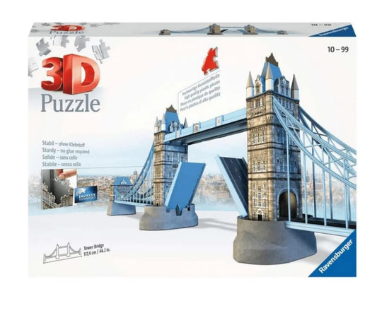 Puzzle 3D Ravensburger Tower Bridge – 216 Pièces Numérotées – Sans Colle – Dès 10 Ans – Réf. 12559