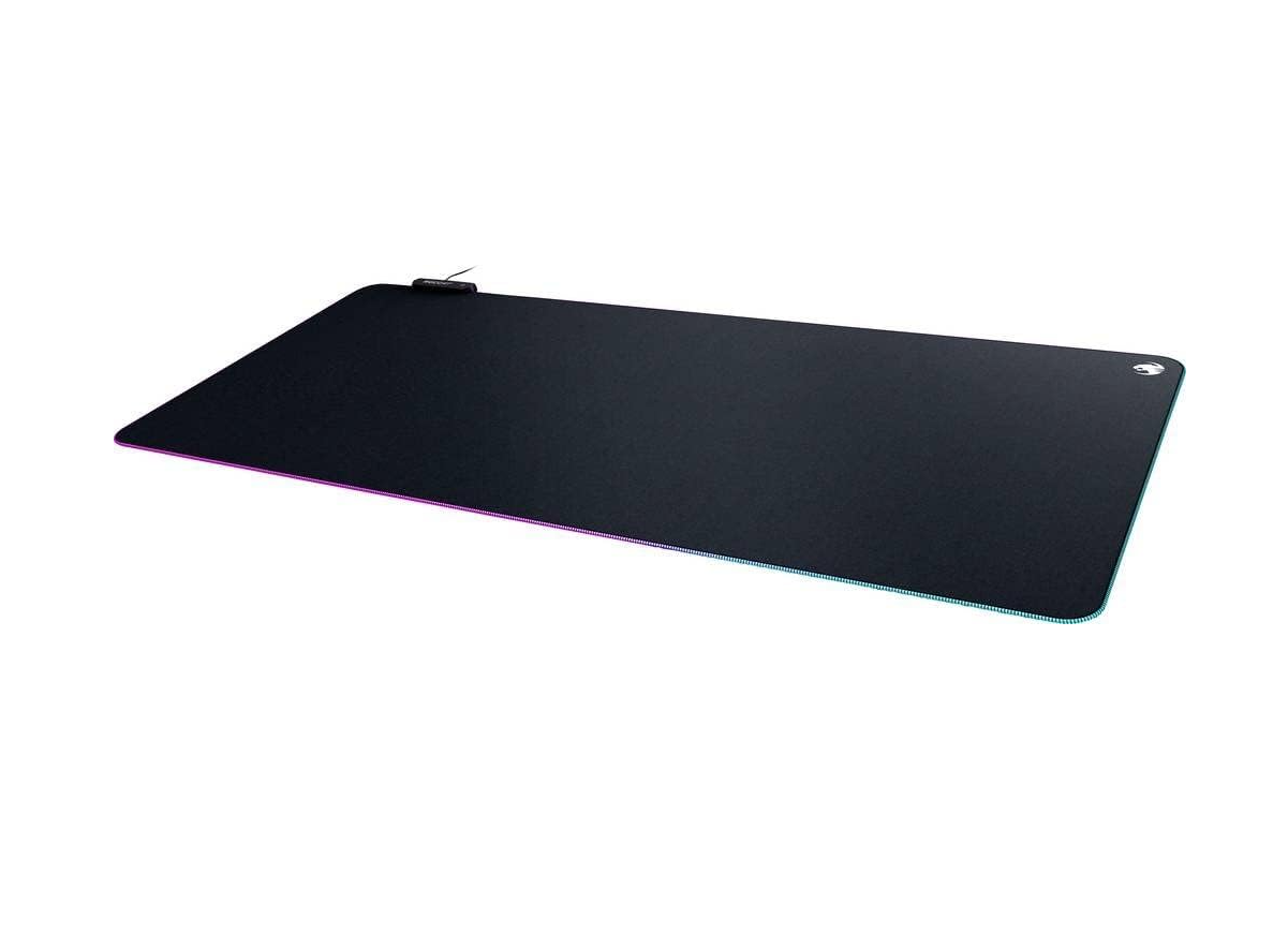 Roccat Sense AIMO XXL - Grand tapis de souris RGB pour gaming, 900x400 mm, Noir
