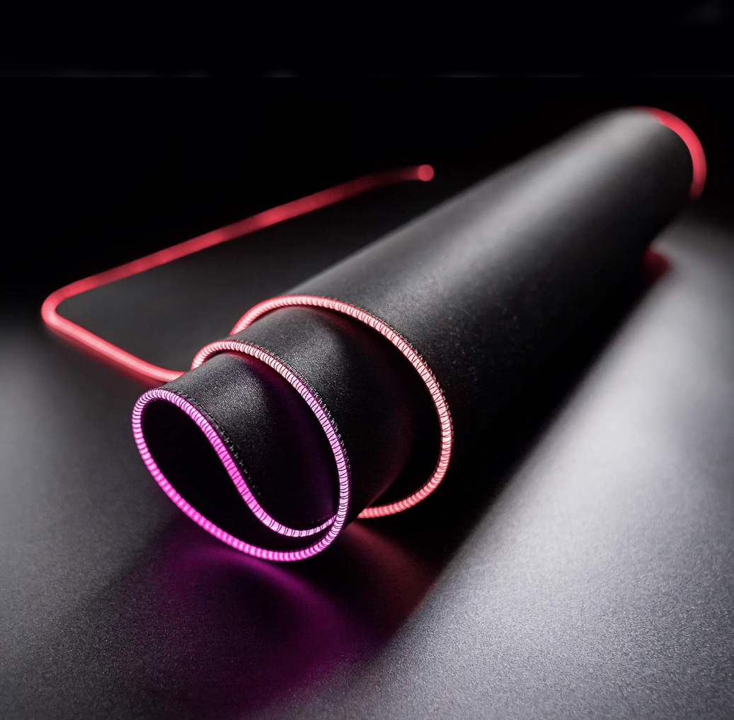 Roccat Sense AIMO XXL - Grand tapis de souris RGB pour gaming, 900x400 mm, Noir