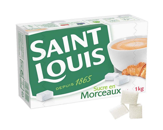 Saint Louis – Sucre en Morceaux N°4 – Lot de 4 x 1Kg – Raffiné, Pratique, Idéal pour Café & Thé