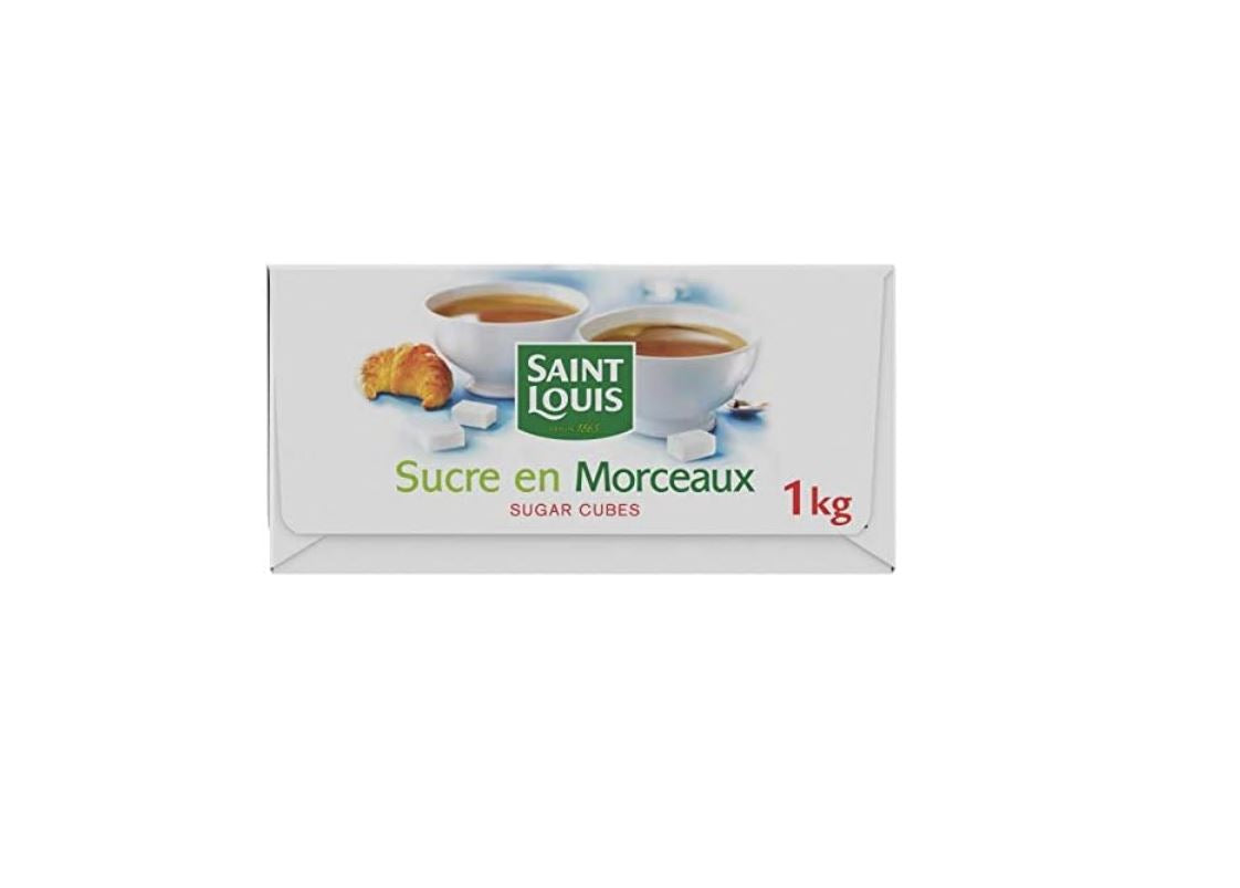 Saint Louis – Sucre en Morceaux N°4 – Lot de 4 x 1Kg – Raffiné, Pratique, Idéal pour Café & Thé
