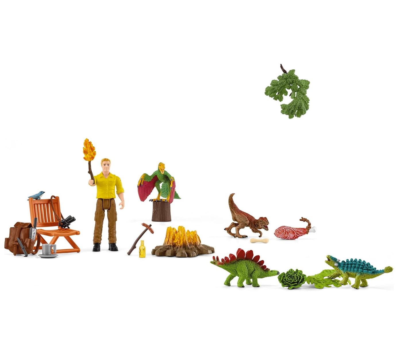 Schleich 98644 – Calendrier de l’Avent Dinosaurs 2023 – 24 Surprises avec Figurines de Dinosaures – Jouet Enfant Dès 4 Ans