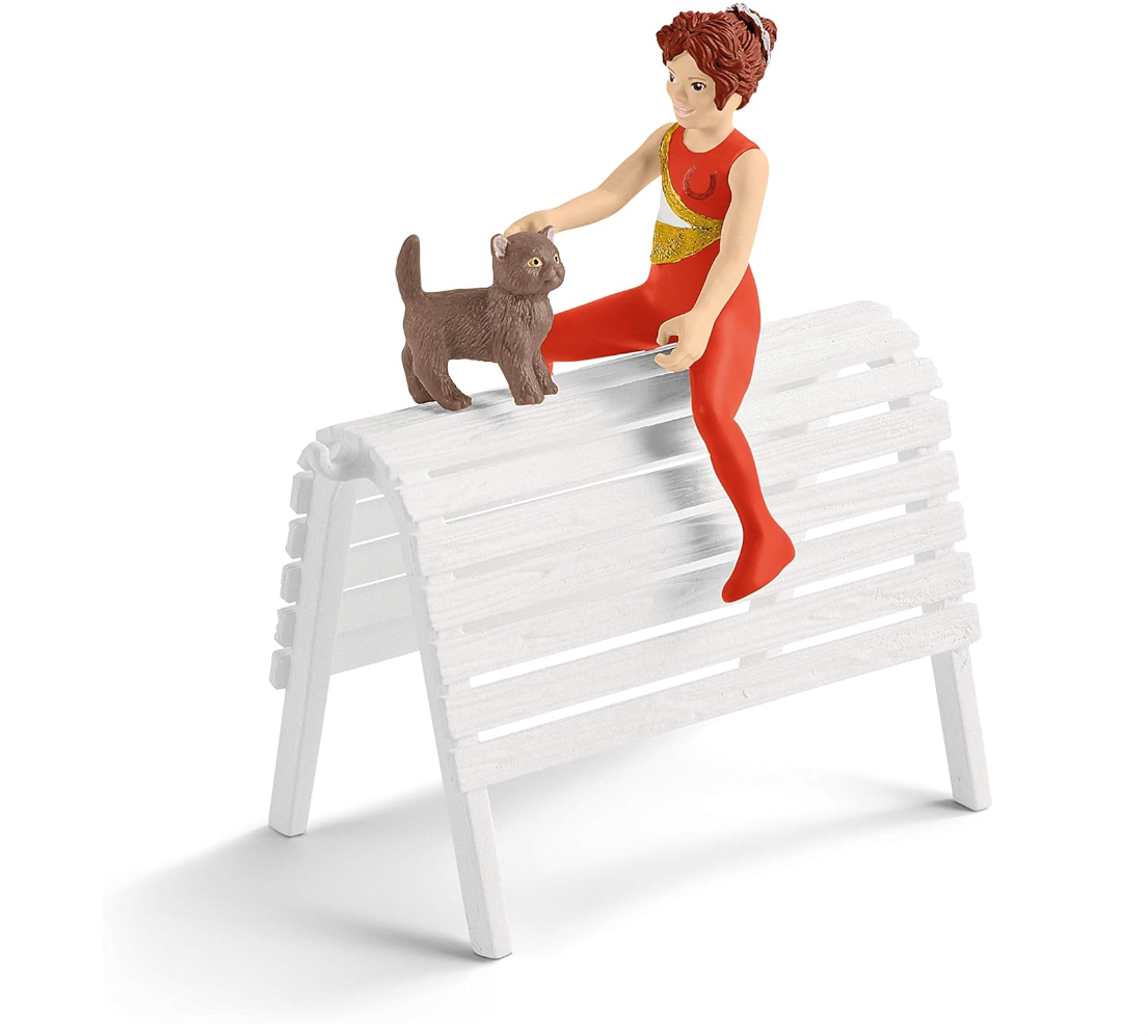 Schleich Horse Club – Mia’s Vaulting Riding Set (42443) – Jeu de figurines équestres