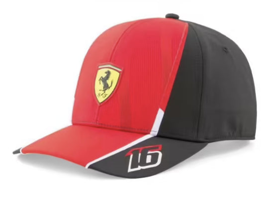Casquette Ferrari F1 2023 – Charles Leclerc – Officielle Scuderia – Taille Adulte