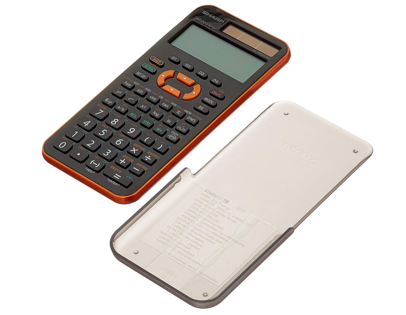 Sharp EL-W531XG Orange – Calculatrice scientifique – Occasion comme neuf