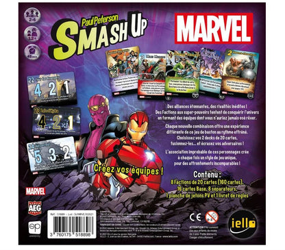 Smash Up Marvel – Jeu Iello 8 factions Marvel 2-4 joueurs 12+ - vue 2
